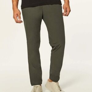 Lululemon Olive Green Commission Warpstreme Slim Pant Size 33